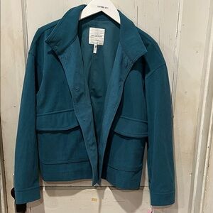 Avec Les Filles Teal Corduroy Blazer
